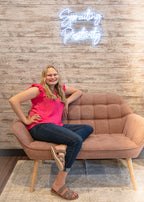 107- Hot Pink Ruffle Sleeve Blouse