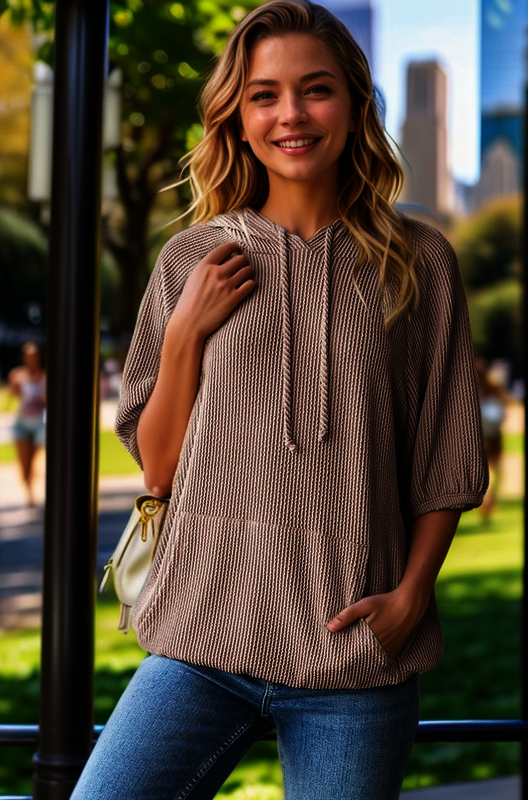 131- Ribbed Coco Hoodie