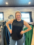 Black Waffle Tank