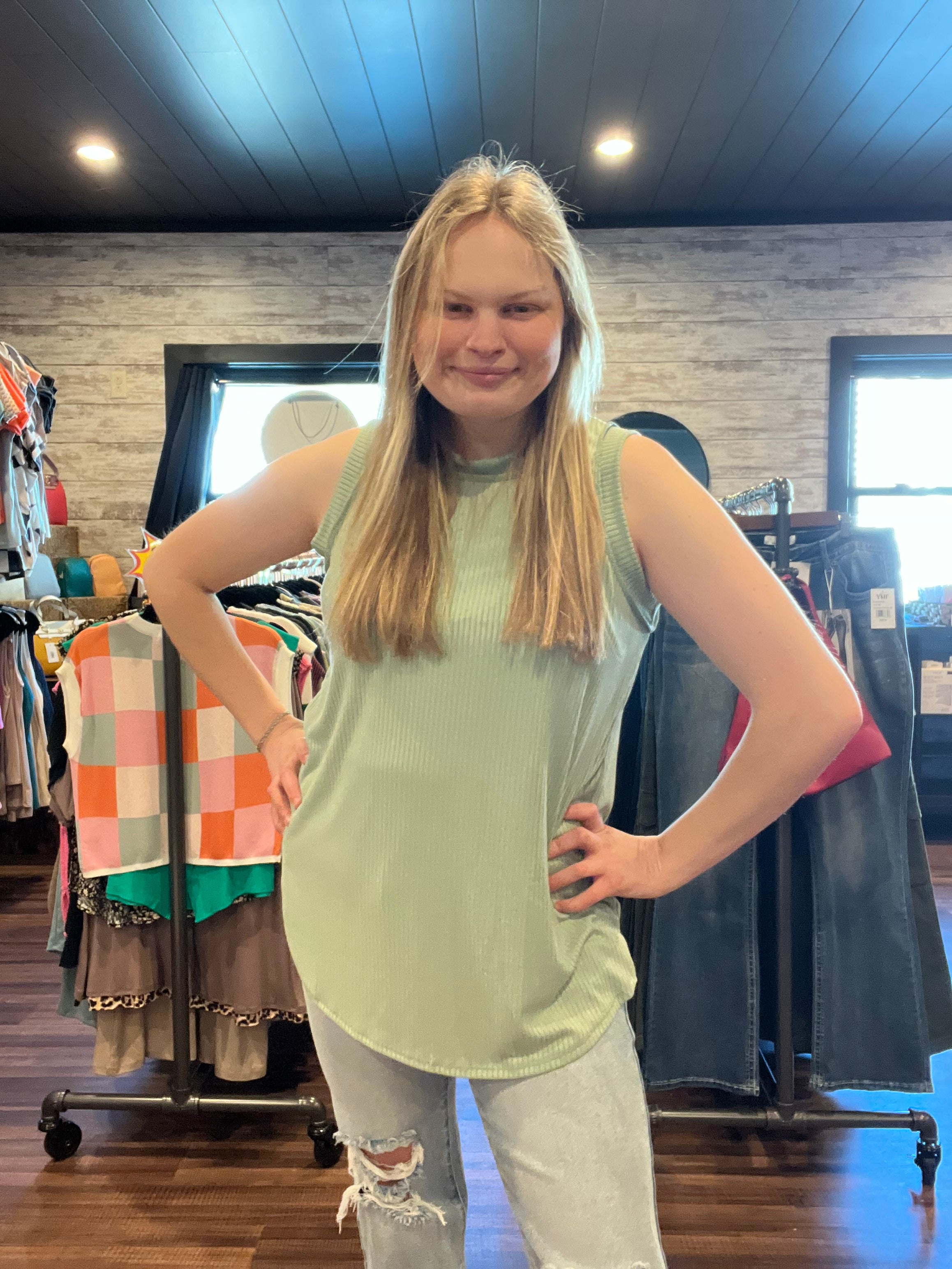 Sage Tank Top