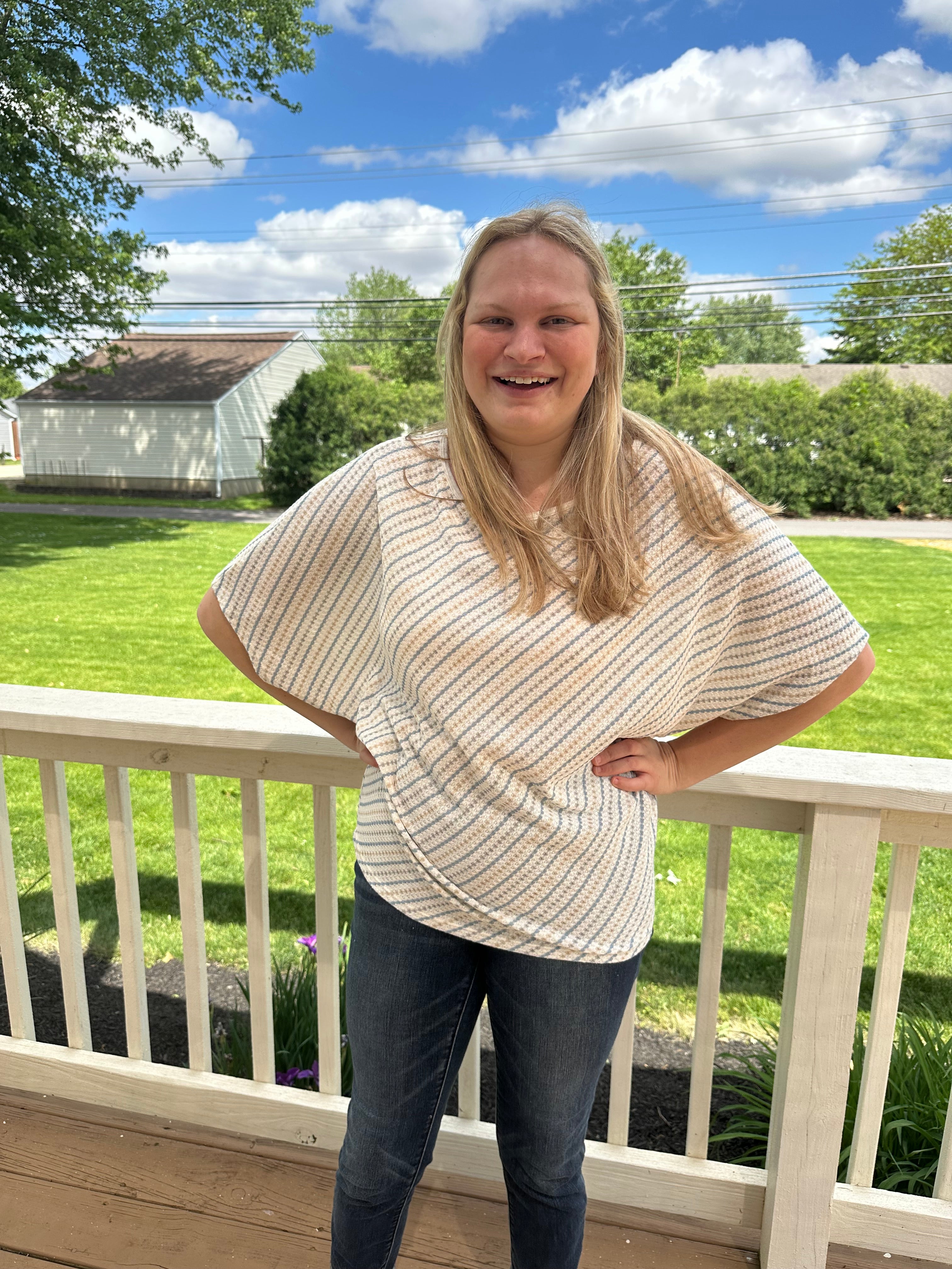 123- Beach Striped Top