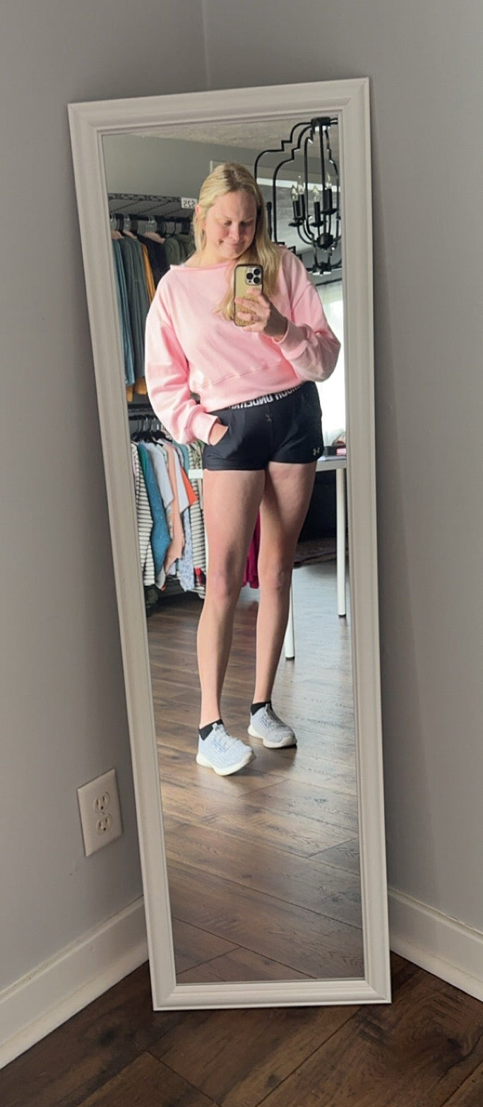 121- Blush Pink Crew Neck