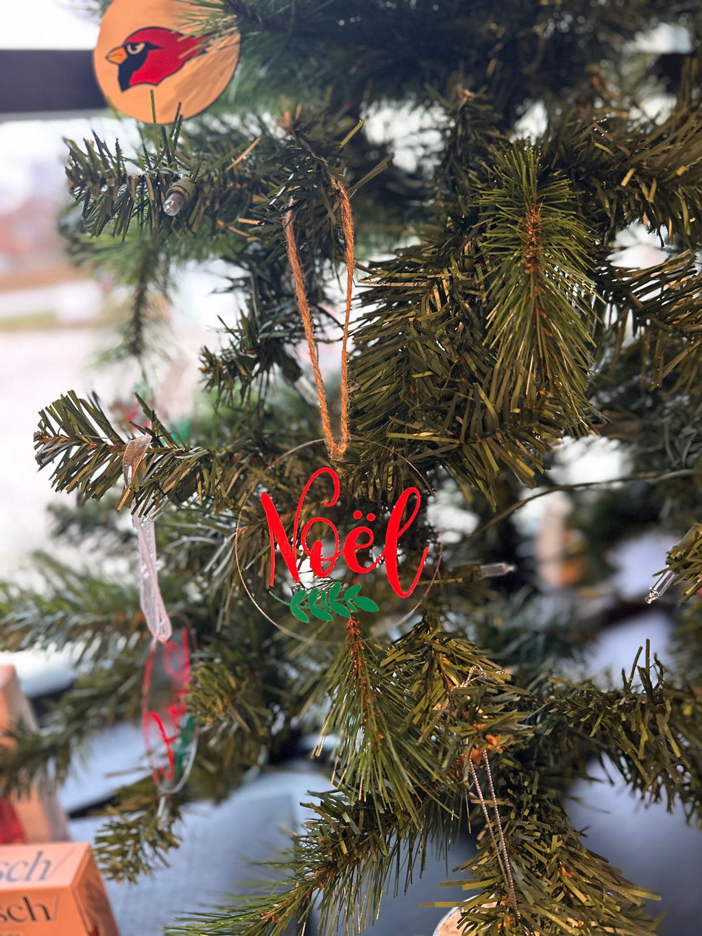 Acrylic Christmas Themed Ornaments