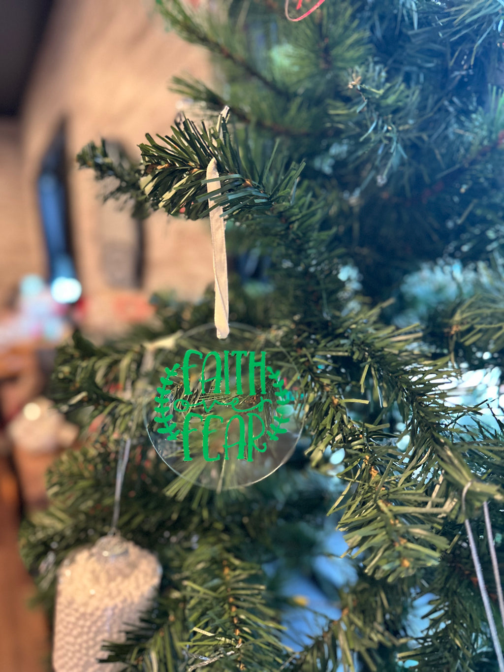 Acrylic Christmas Themed Ornaments