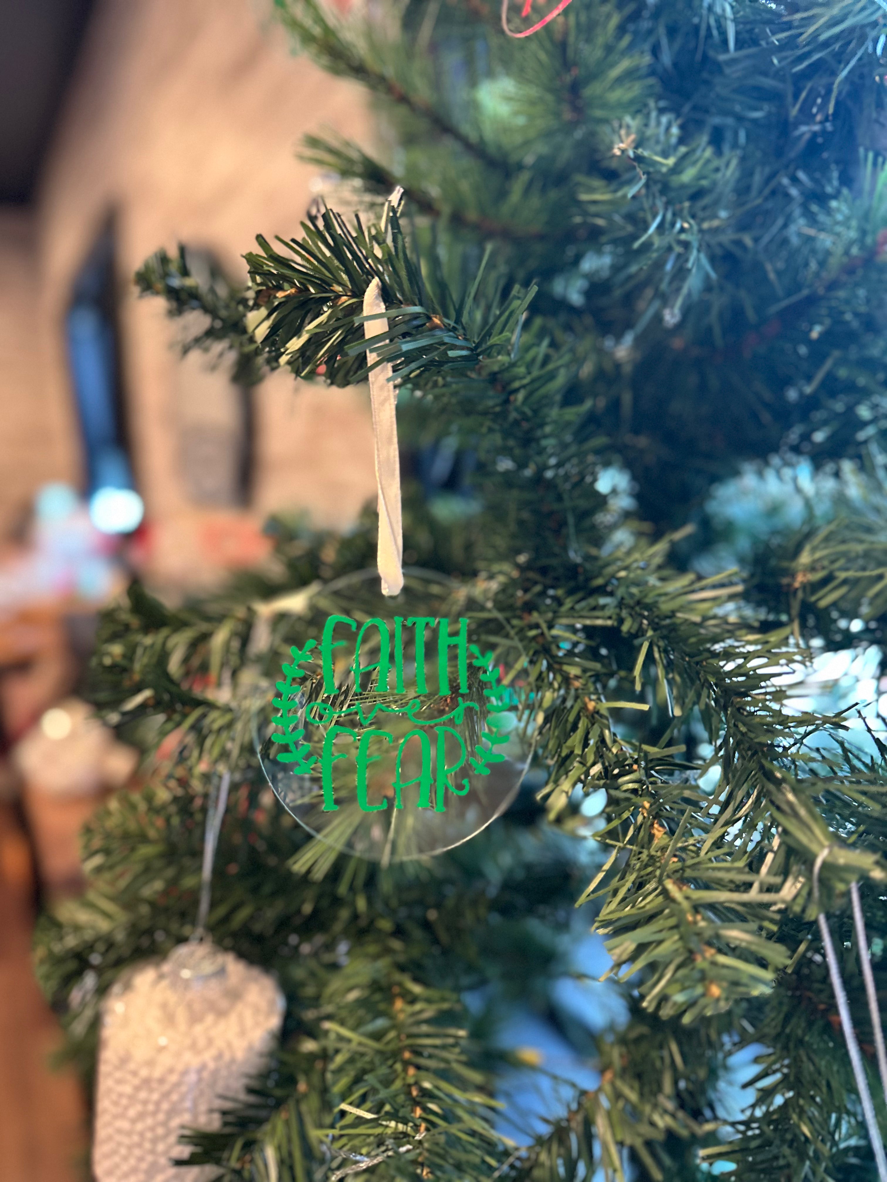 Acrylic Christmas Themed Ornaments