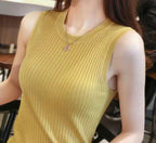Sleeveless Knit Tank Top