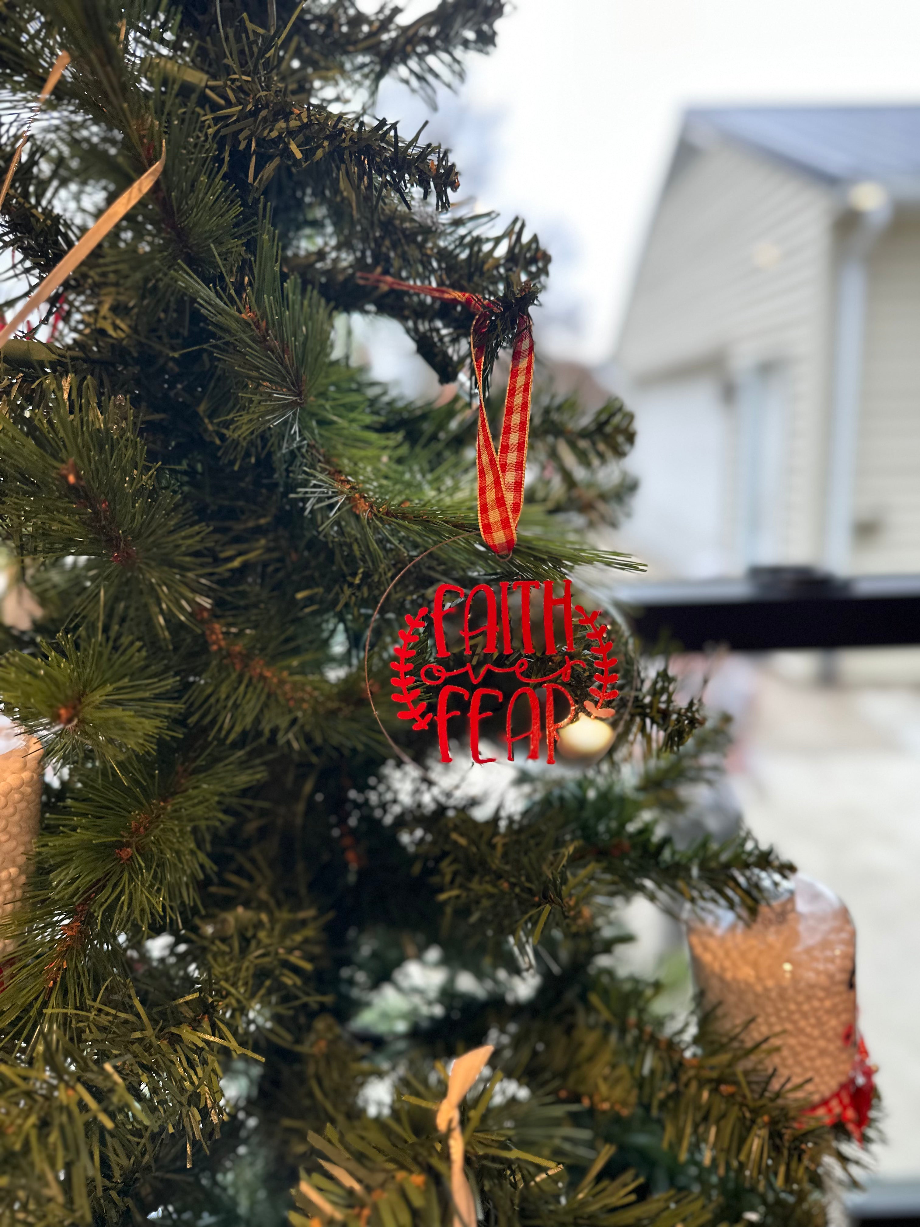 Acrylic Christmas Themed Ornaments