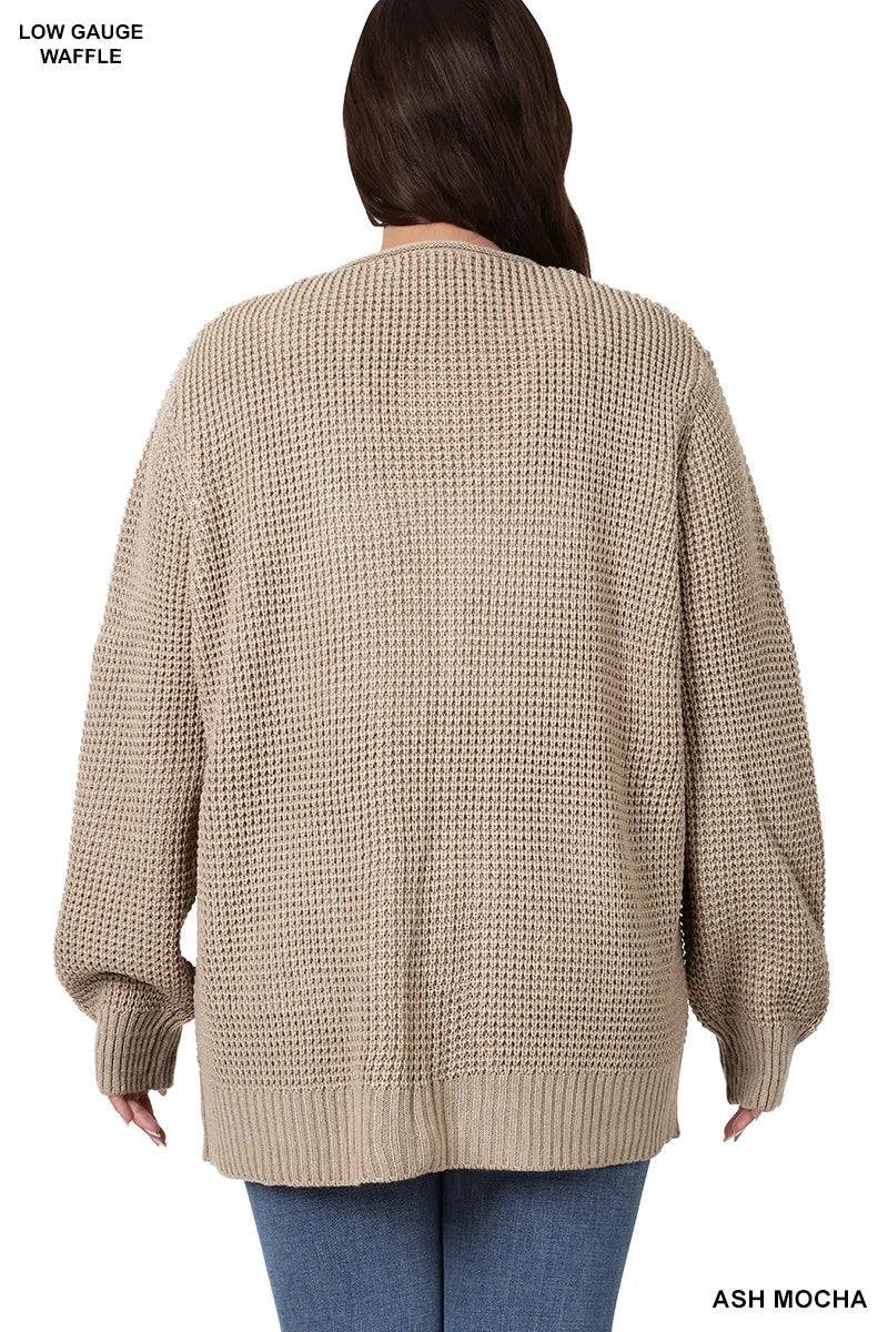 105/106- Waffle Cardigan