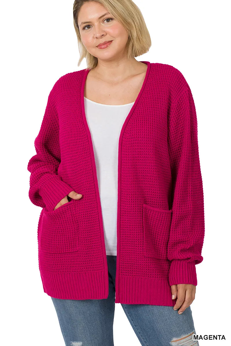 105/106- Waffle Cardigan