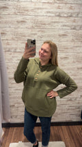 Olive Hooded Sweater