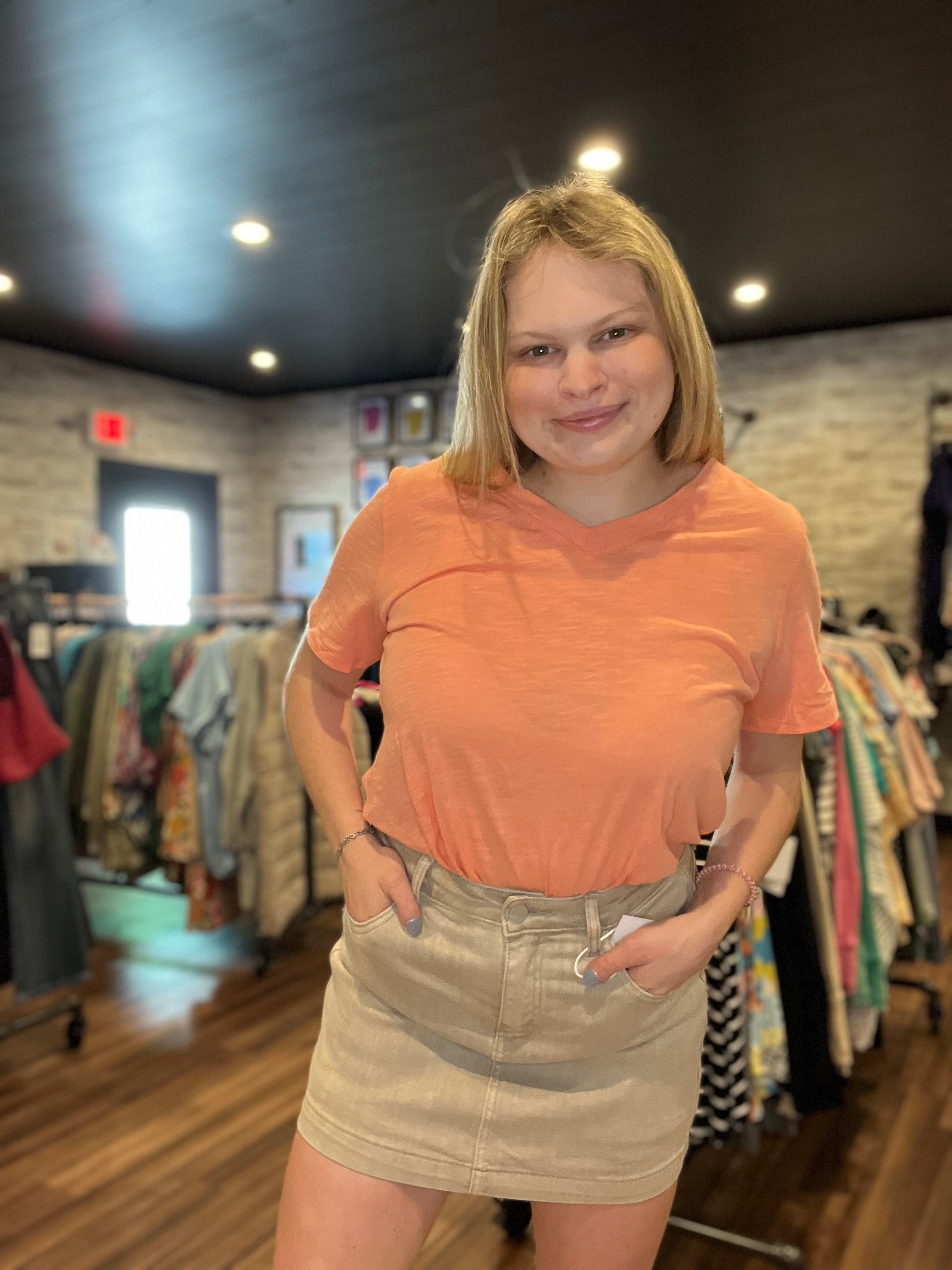 Taupe Skort