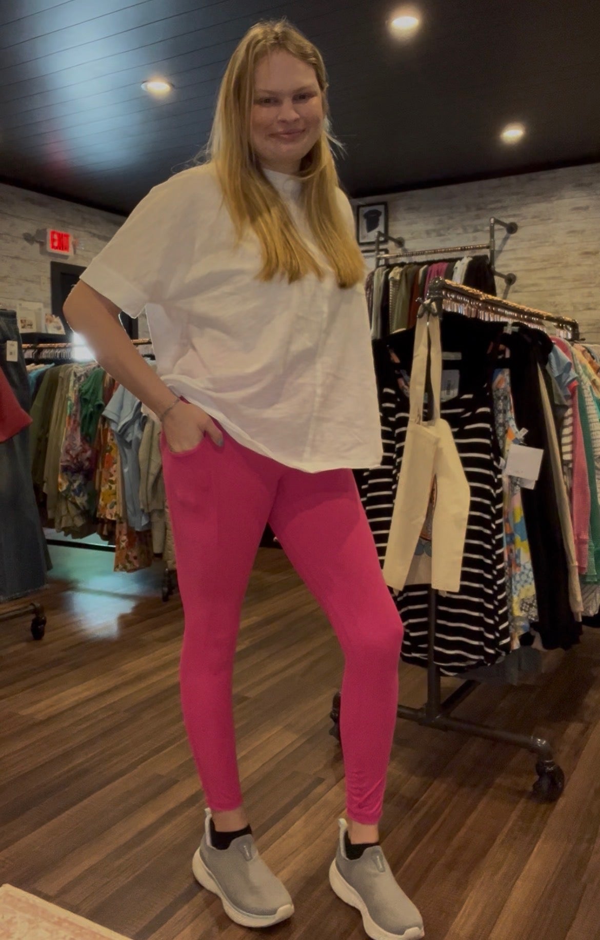 Colorful Full Length Leggings Pocketed