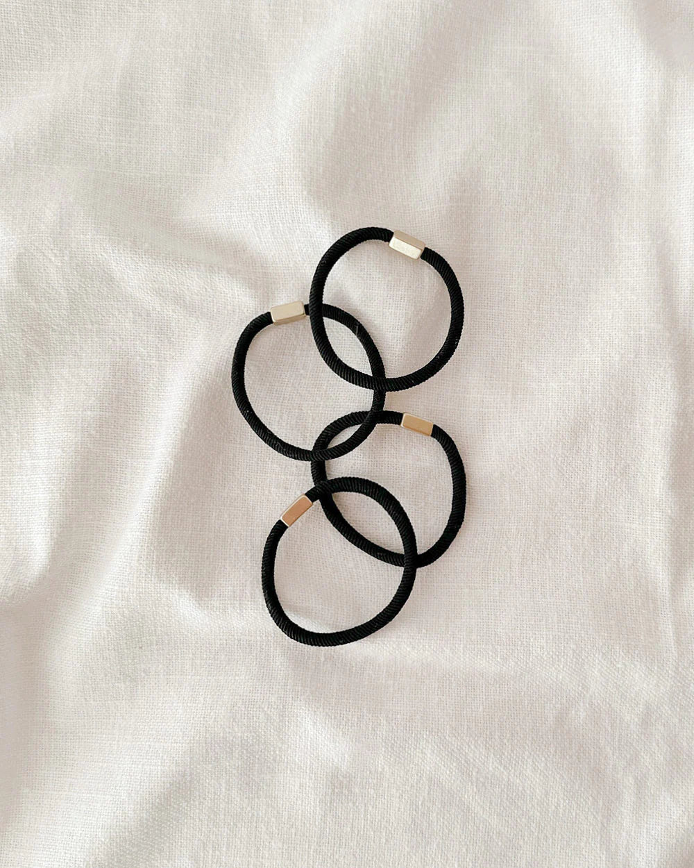 Black with Gold Detail Hair Tie Sets