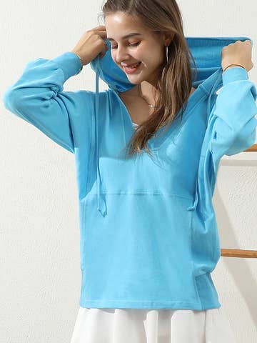 Basic Lightweight Pullover Hoodie Sweatshirt