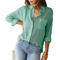 Striped Long Sleeve Blouse