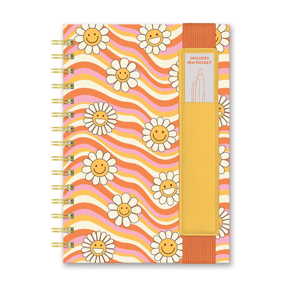 Waves of Melody Notebook with Pen Pocket
