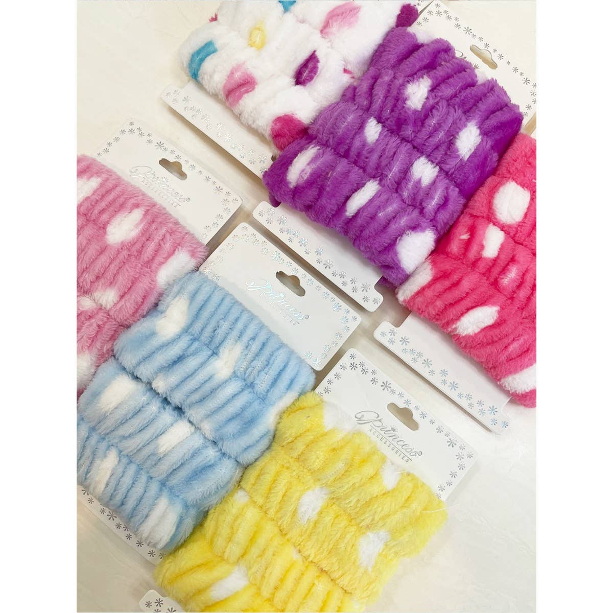 2-pc Polkadot Face Wash Wristband Set