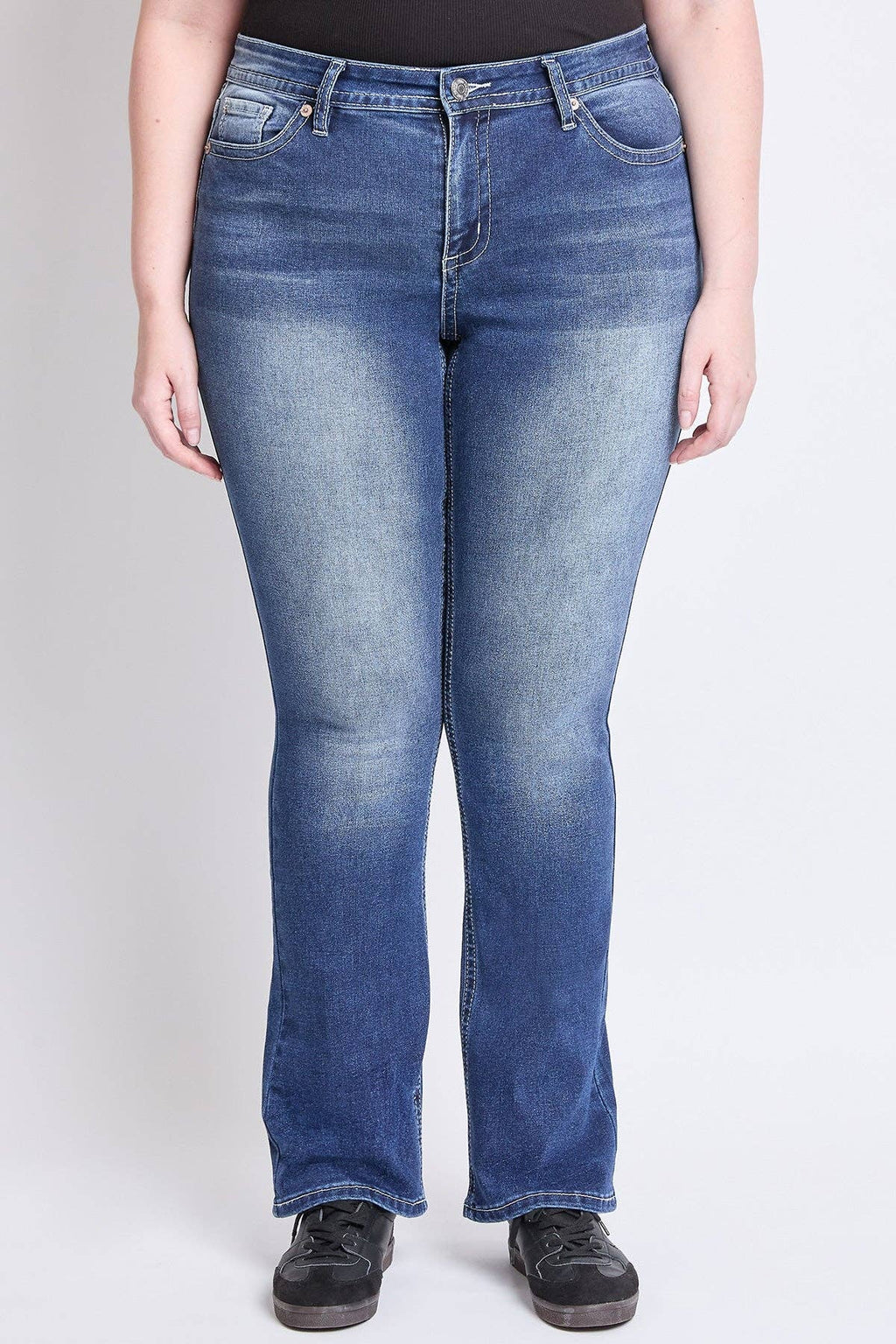 Mid Rise Stretch Bootcut Jeans