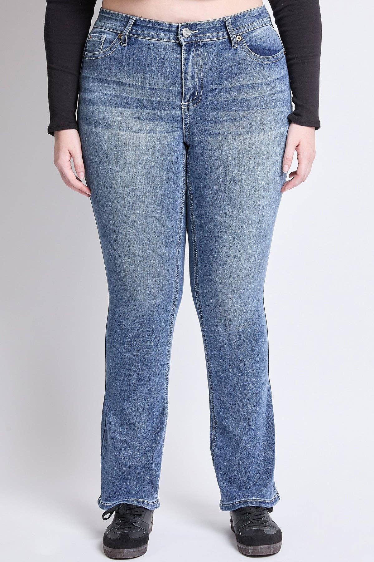 Mid Rise Stretch Bootcut Jeans