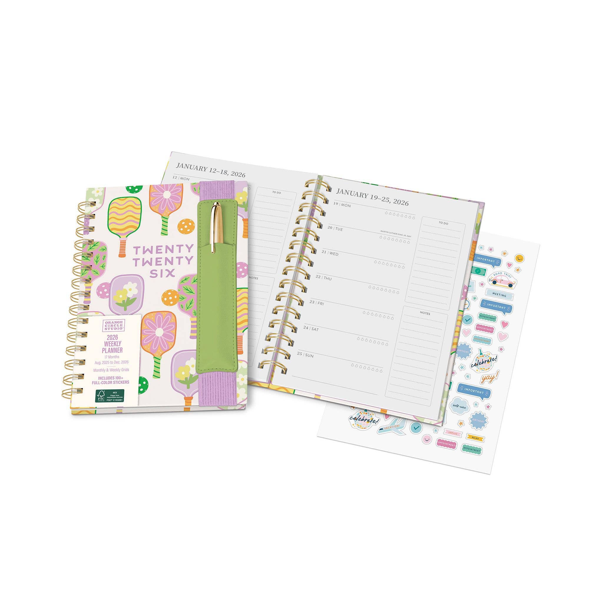 2026 Pickleball Rally Oliver Planner