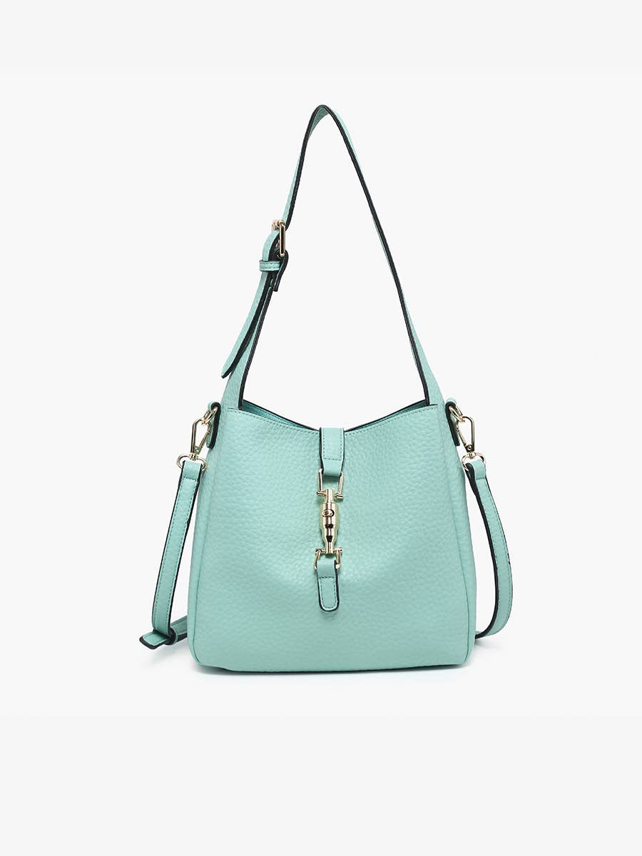 M2610 Agnes Classic Satchel w/ Press Lock & Inner Bag