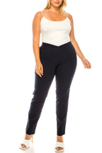Women's Plus Size Full Length Casual Office Solid Pants