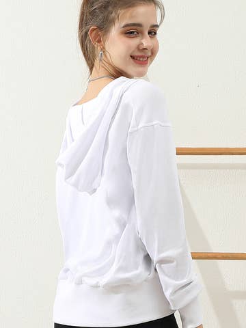 Basic Lightweight Pullover Hoodie Sweatshirt