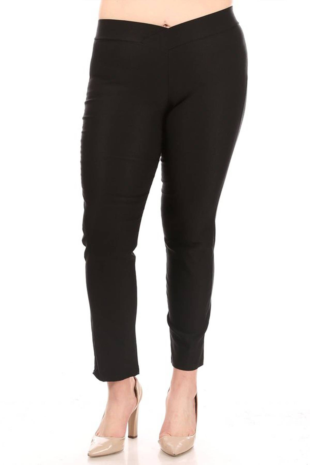 Women's Plus Size Full Length Casual Office Solid Pants