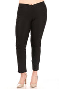 Women's Plus Size Full Length Casual Office Solid Pants